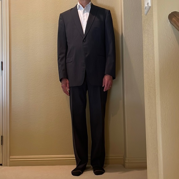 Ermenegildo Zegna Navy Blue Suit 44L